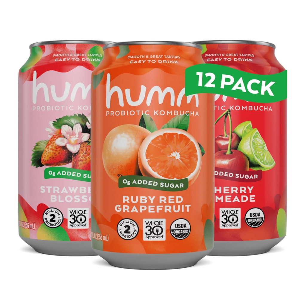 Best Kombucha Probiotic Drinks for Gut Health in 2026 8 Humm Whole30 Approved Kombucha Variety Pack