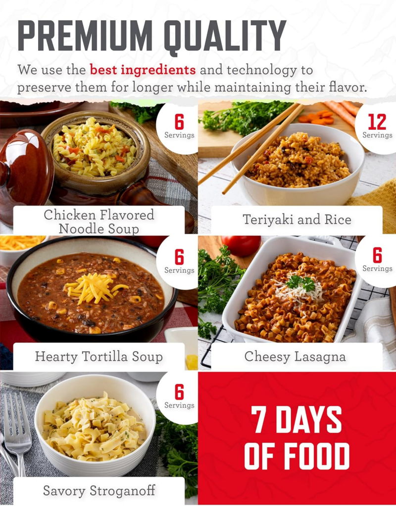 .ReadyWise Emergency Food Supply, 120 Servings Favorites Sample Bucket — Amazon Overall Pick