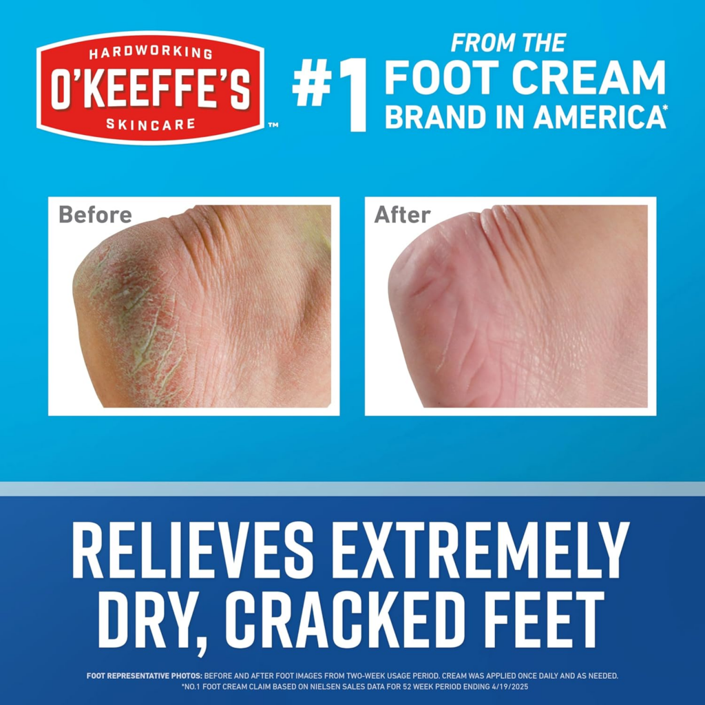 Before and after foot cream treatment-The Cream That Actually Works Overnight — O'Keeffe's Healthy Feet