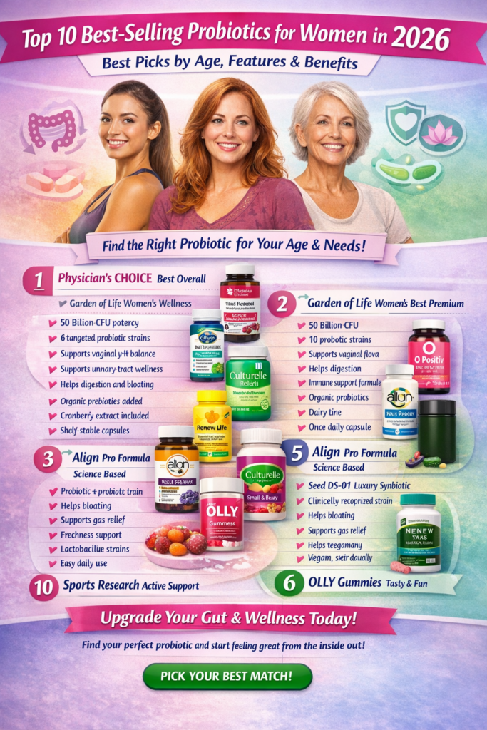 Top 10 Best-Selling Probiotics for Women in 2026: Best Picks by Age, Features & Benefits 2 image 3