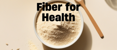 psyllium husk fiber supplement in a bowl