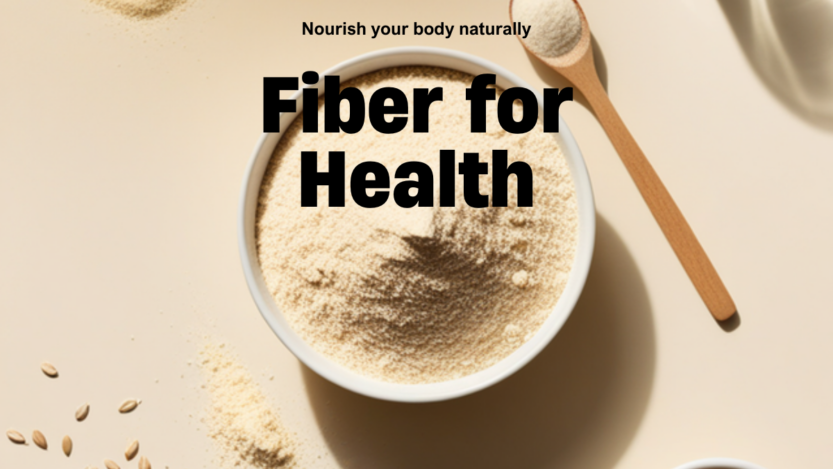 psyllium husk fiber supplement in a bowl