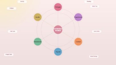 hormone imbalance symptoms women estrogen progesterone cortisol thyroid visual guide